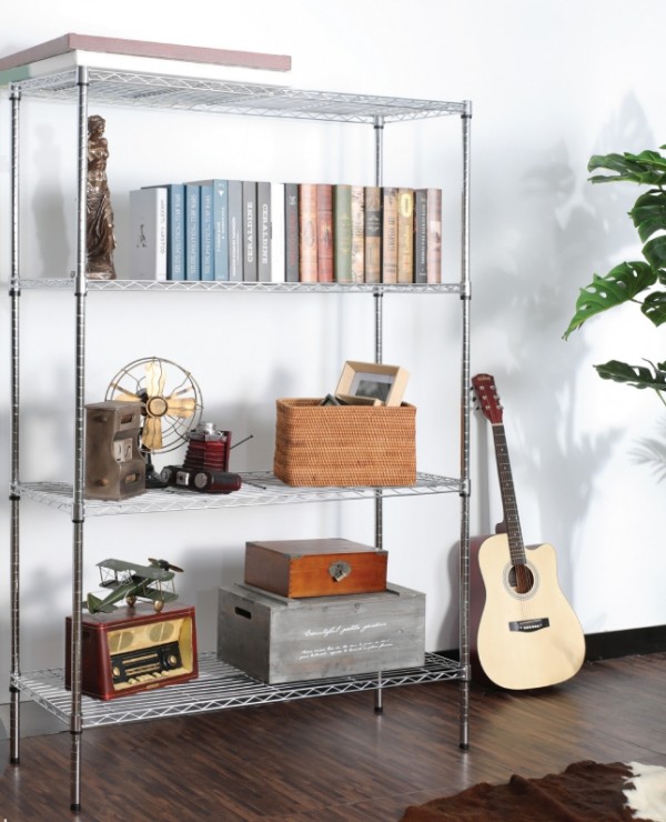 ชั้นวางของ 4 ชั้น  กว้าง 120 cm. x ลึก 45 cm. x สูง 165 cm. สีโครเมี่ยม รับน้ำหนัก 600 kg. ชั้นวางของเหล็ก ชั้นวางของ THE BESTWAY ชั้นวางของ 4 ชั้น  กว้าง 120 cm. x ลึก 45 cm. x สูง 165 cm. สีโครเมี่ยม รับน้ำหนัก 600 kg. ชั้นวางของเหล็ก ชั้นวางของ THE BESTWAY