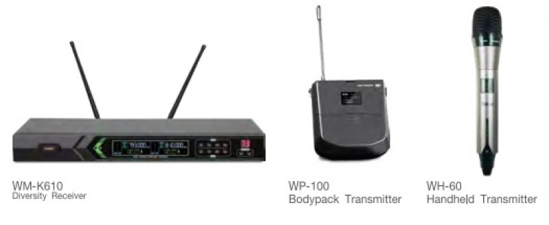 WIRELESS MICROPHONE RAZR WM-K610 ไมค์ลอย ชุดห้องประชุม THE BESTWAY